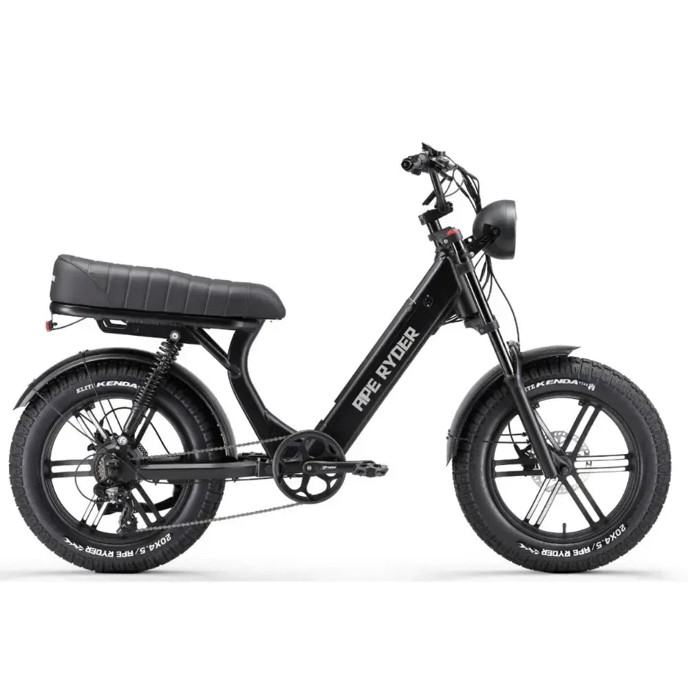 ApeRyder MD10 premium - Matt zwart - fatbikeskopen.nl
