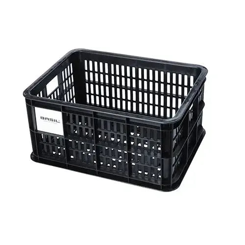 Basil - Fietskrat S - 17.5 Liter - Zwart - fatbikeskopen.nl