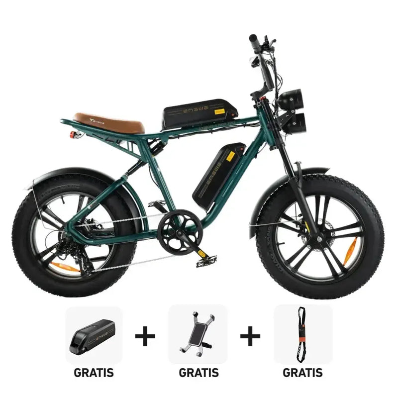 Combi-Deal! | ENGWE M20 - Dubbele Accu - Groen - fatbikeskopen.nl