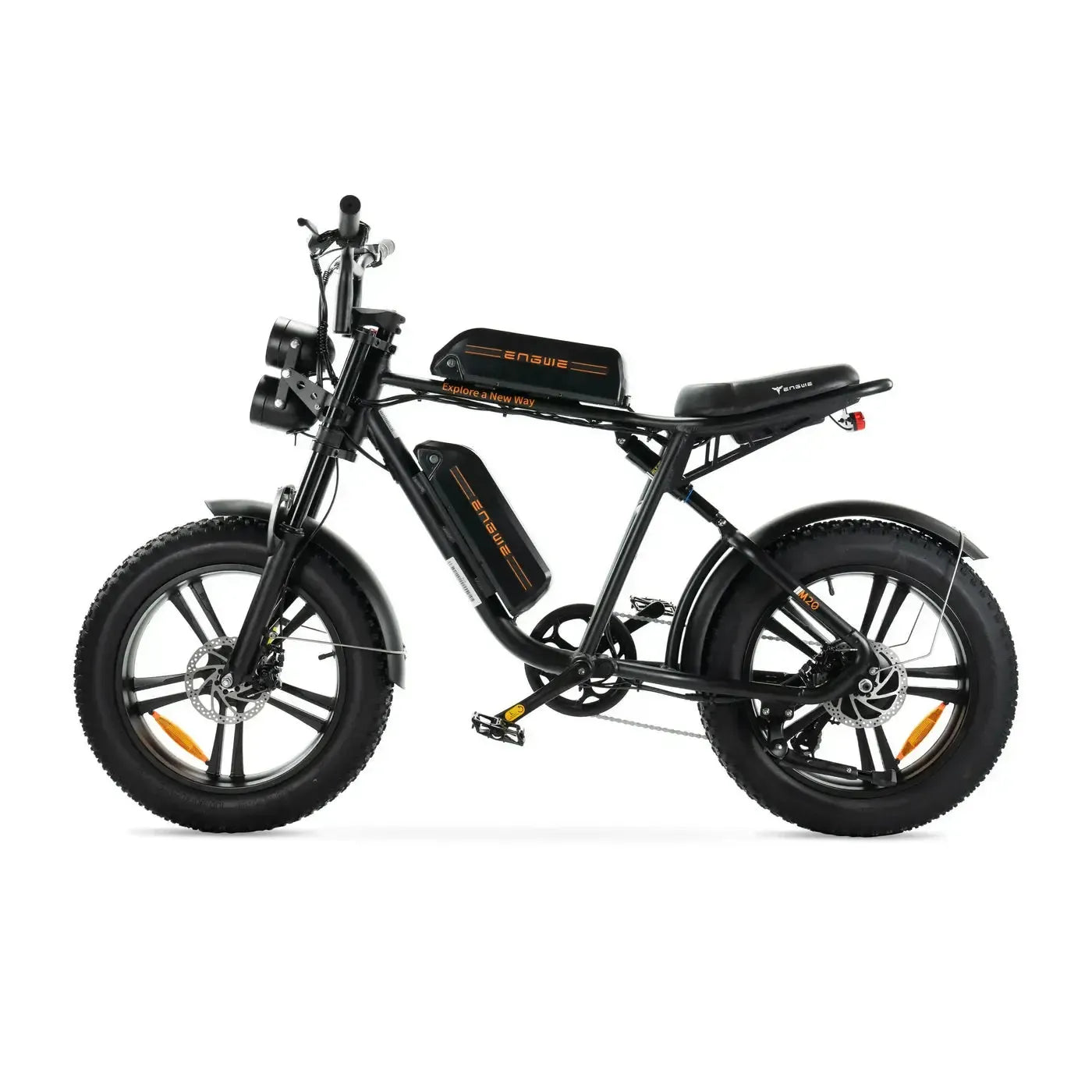 Combi-Deal! | ENGWE M20 Dubbele Accu - Zwart - fatbikeskopen.nl