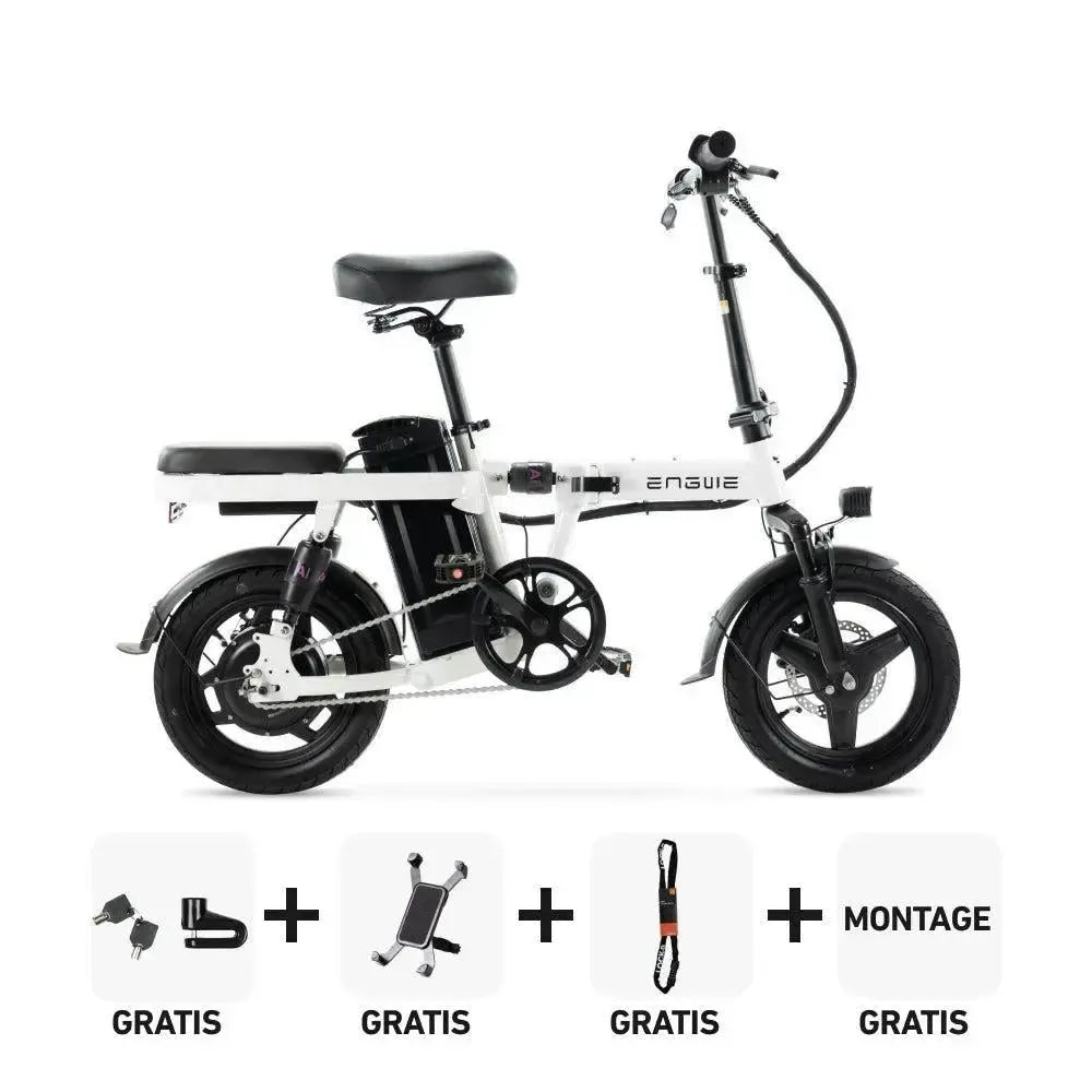 Combi-Deal! | ENGWE T14 Vouwfiets - Wit - fatbikeskopen.nl