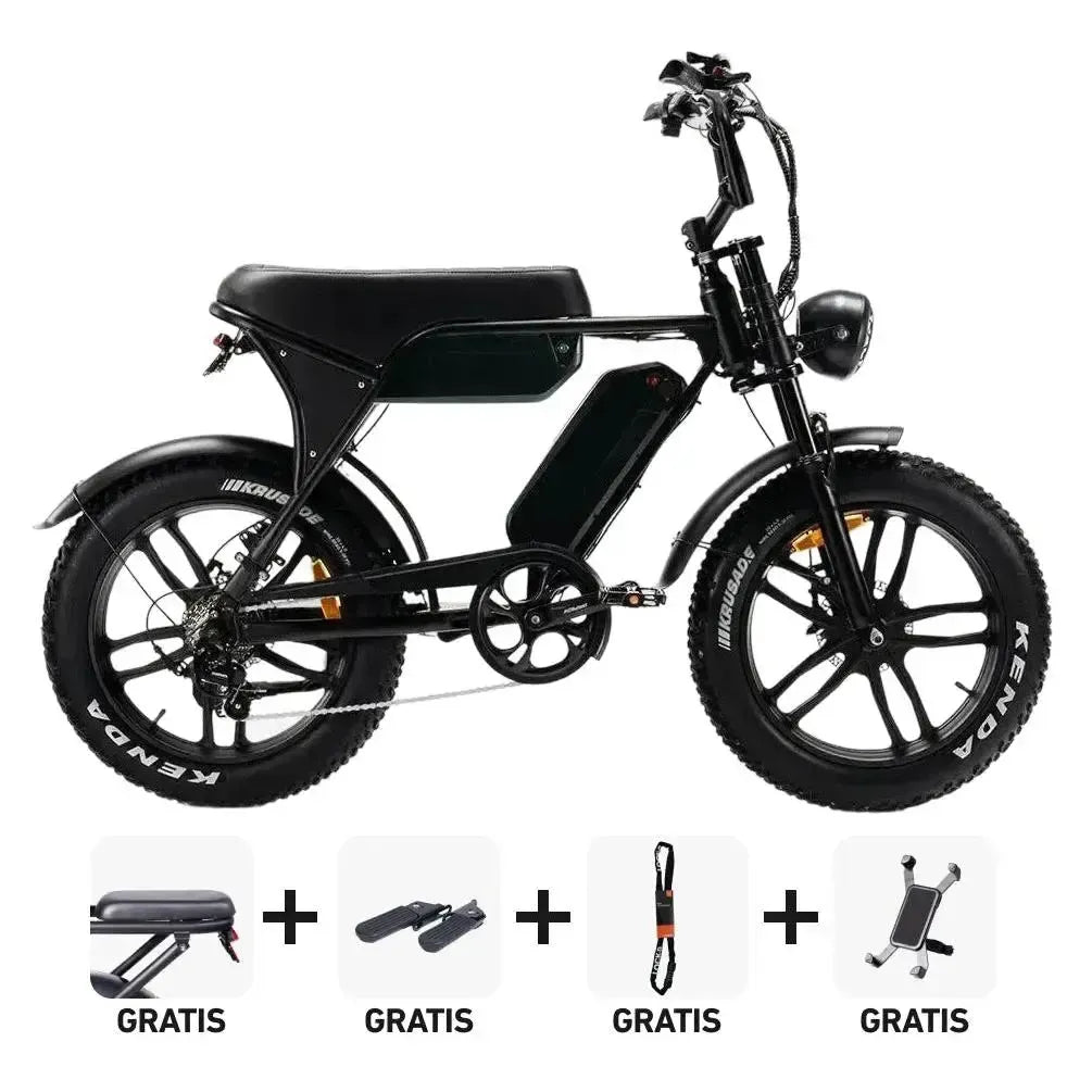 Combi-Deal! | OUXI V8.4 Max - Zwart - fatbikeskopen.nl