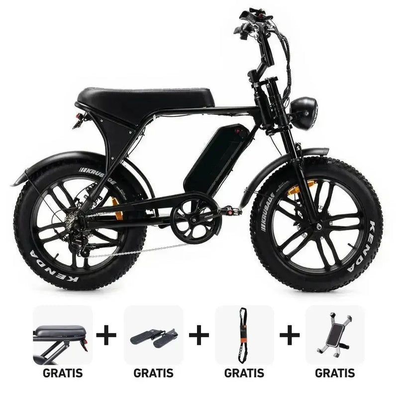 Combi-Deal! | OUXI V8.4 - Zwart - fatbikeskopen.nl
