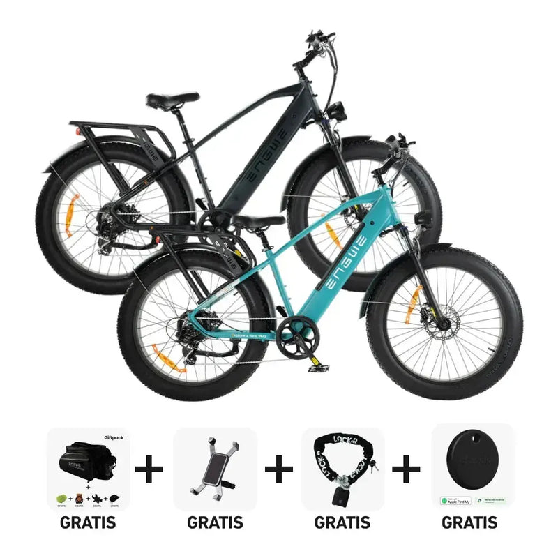 DUO Deal! | ENGWE E26 - Hoge instap - Blauw - fatbikeskopen.nl