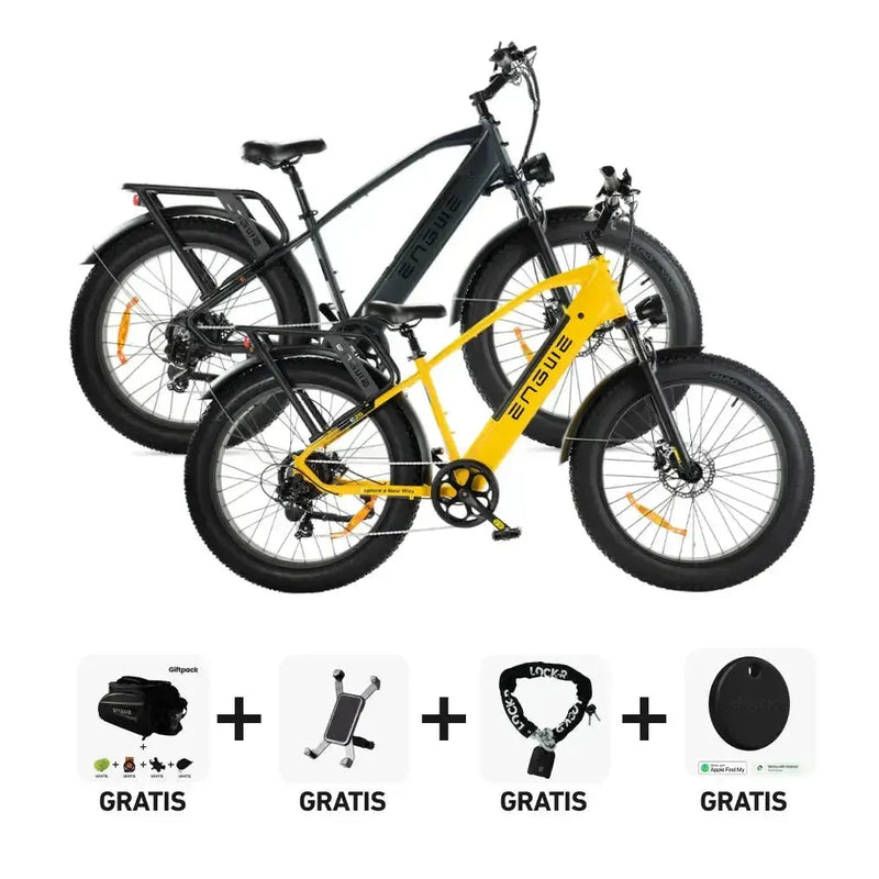 DUO Deal! | ENGWE E26 - Hoge instap - Geel - fatbikeskopen.nl