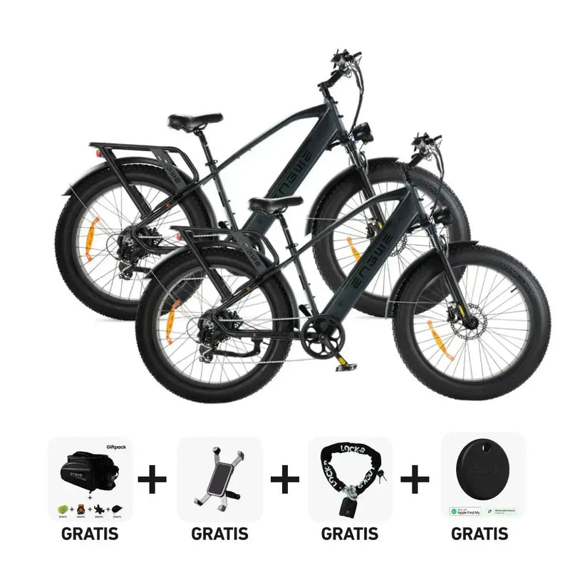 DUO Deal! | ENGWE E26 - Hoge instap - Zwart - fatbikeskopen.nl