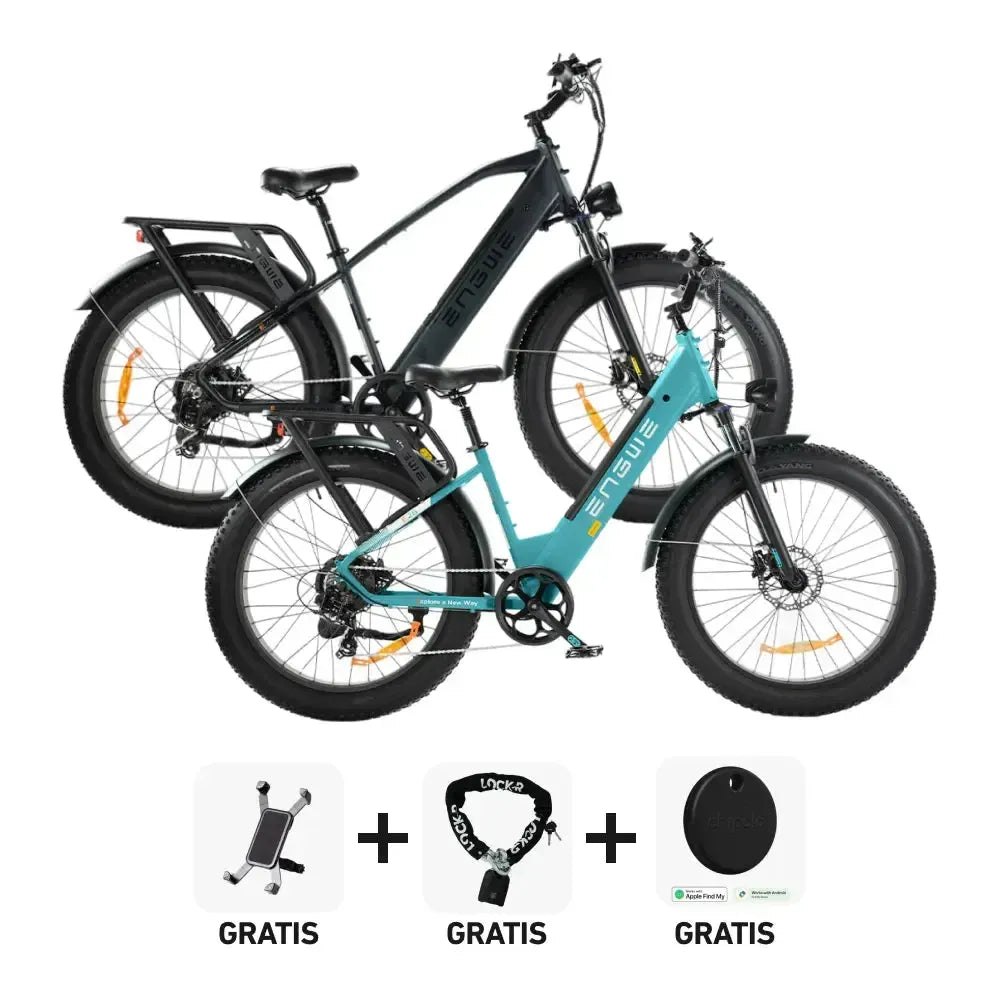 DUO Deal! | ENGWE E26 - Lage instap - Blauw - fatbikeskopen.nl