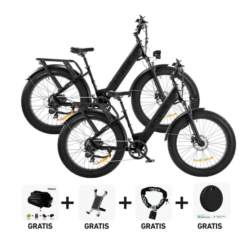 DUO Deal! | ENGWE E26 - Lage instap - Zwart - fatbikeskopen.nl
