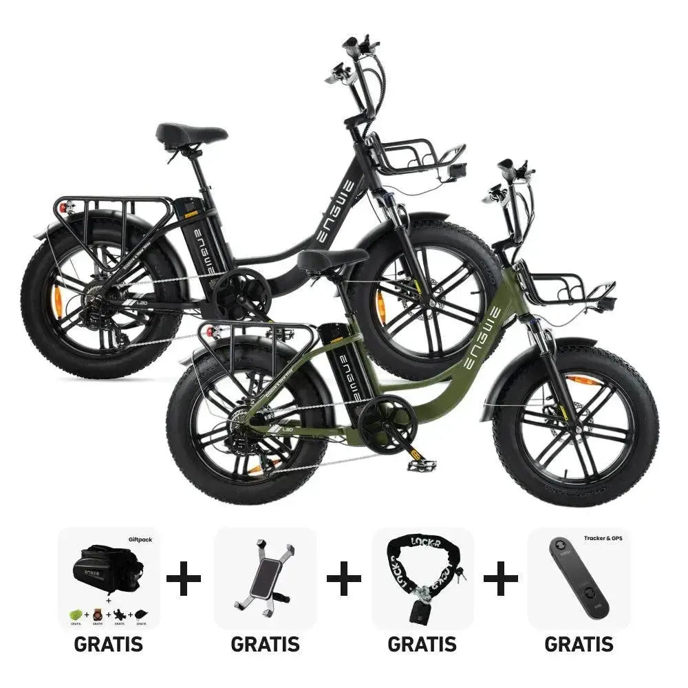 DUO Deal! | ENGWE L20 - Groen - fatbikeskopen.nl
