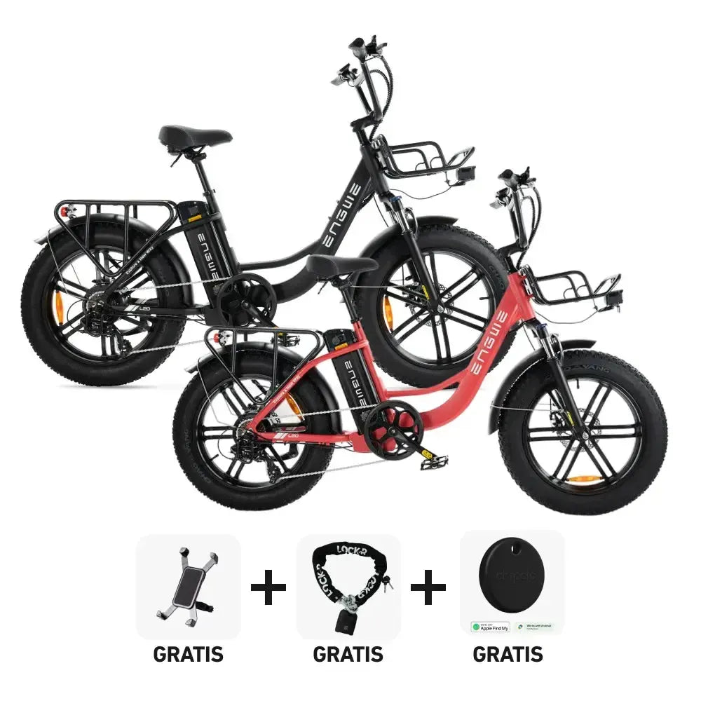 DUO Deal! | ENGWE L20 - Roze - fatbikeskopen.nl