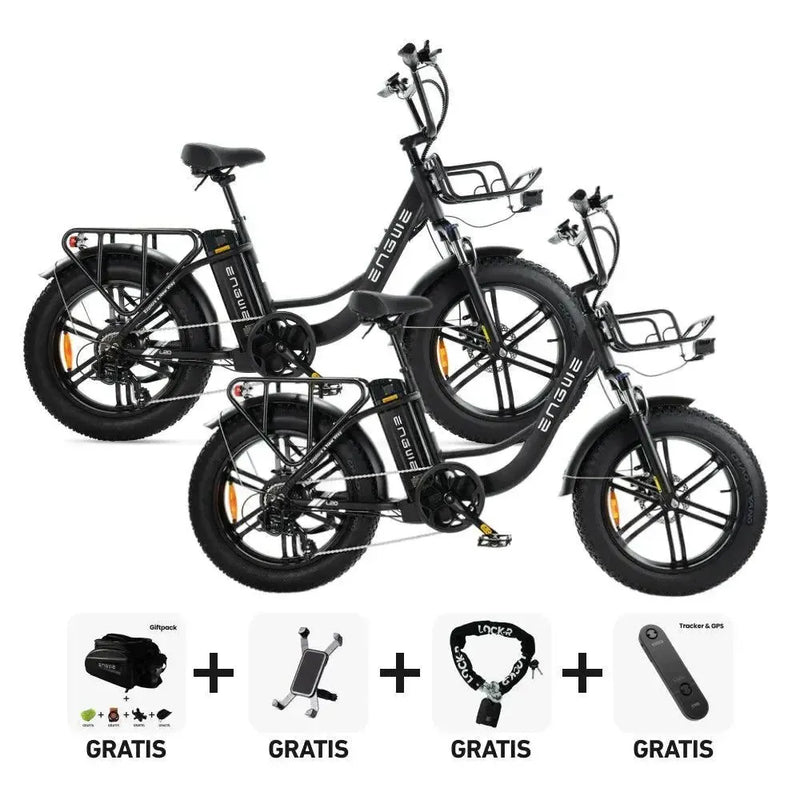 DUO Deal! | ENGWE L20 - Zwart - fatbikeskopen.nl