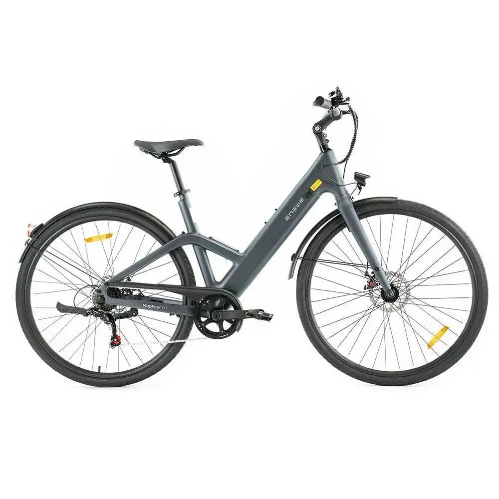 DUO Deal! | ENGWE Mapfour N1 Air - Lage instap - Grijs - fatbikeskopen.nl