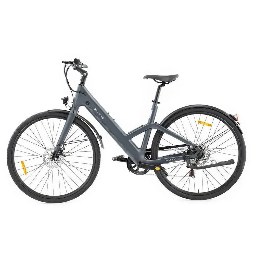 DUO Deal! | ENGWE Mapfour N1 Air - Lage instap - Grijs - fatbikeskopen.nl