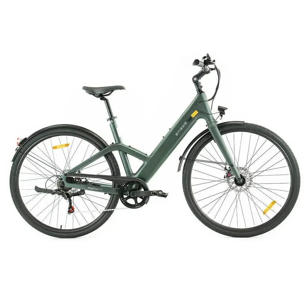DUO Deal! | ENGWE Mapfour N1 Air - Lage instap - Groen - fatbikeskopen.nl