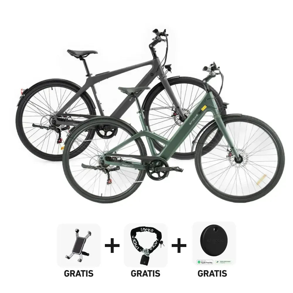 DUO Deal! | ENGWE Mapfour N1 Air - Lage instap - Groen - fatbikeskopen.nl