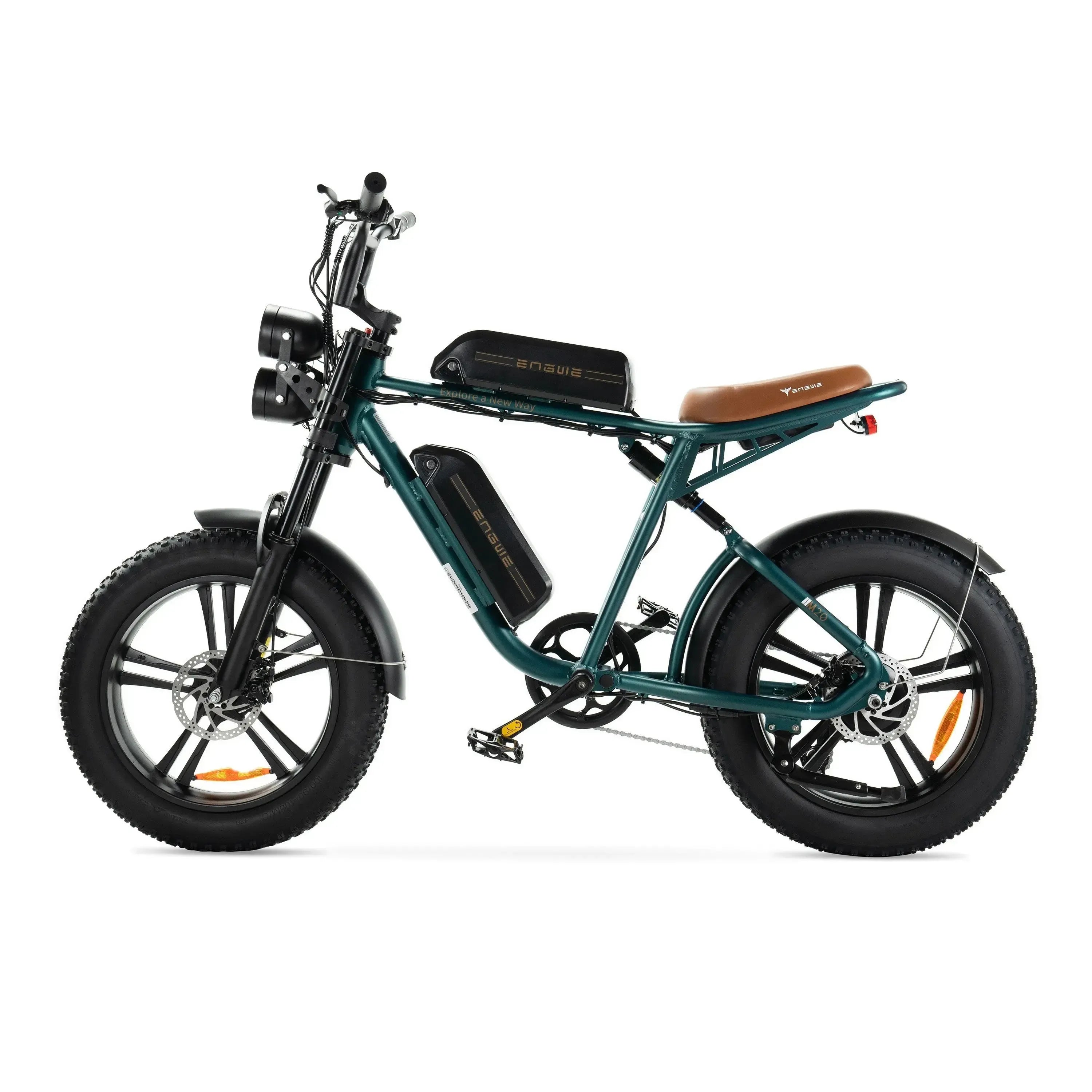 ENGWE M20 - Dubbele Accu - Groen - fatbikeskopen.nl
