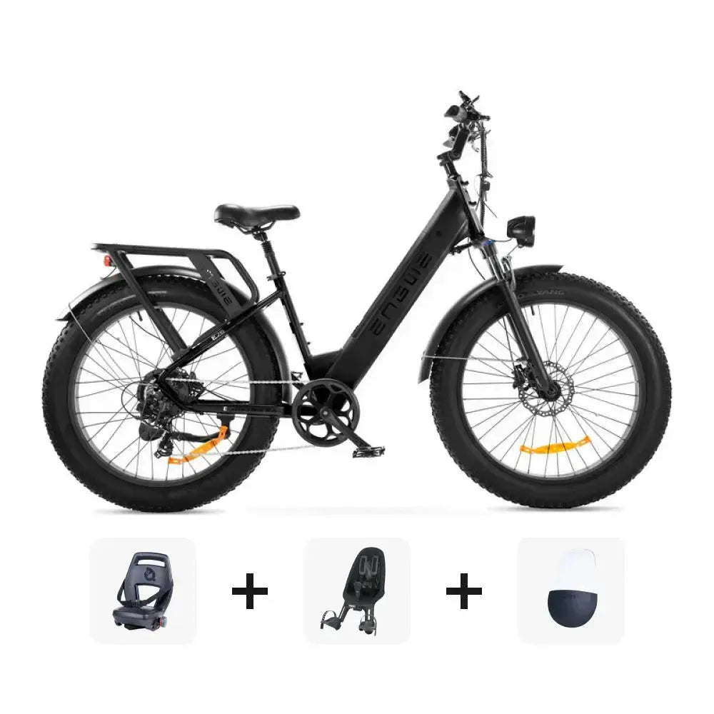 Family-Deal! | ENGWE E26 - Lage instap - Zwart - fatbikeskopen.nl