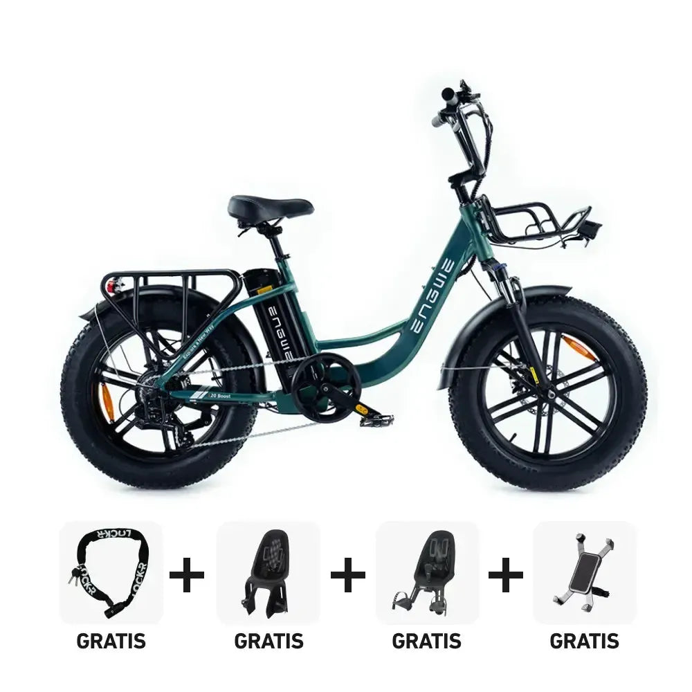 Family-Deal! | ENGWE L20 Boost - Groen - fatbikeskopen.nl