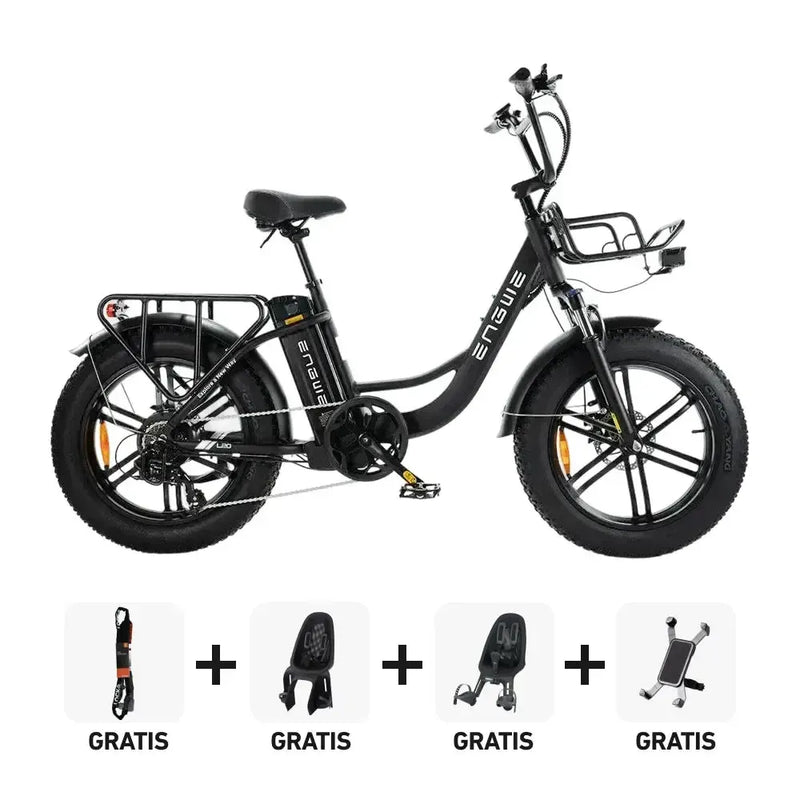 Family-Deal! | ENGWE L20 - Zwart - fatbikeskopen.nl