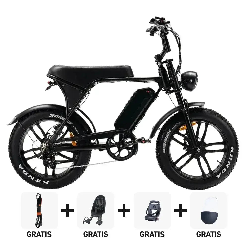 Family-Deal! | OUXI V8.4 - Zwart - fatbikeskopen.nl