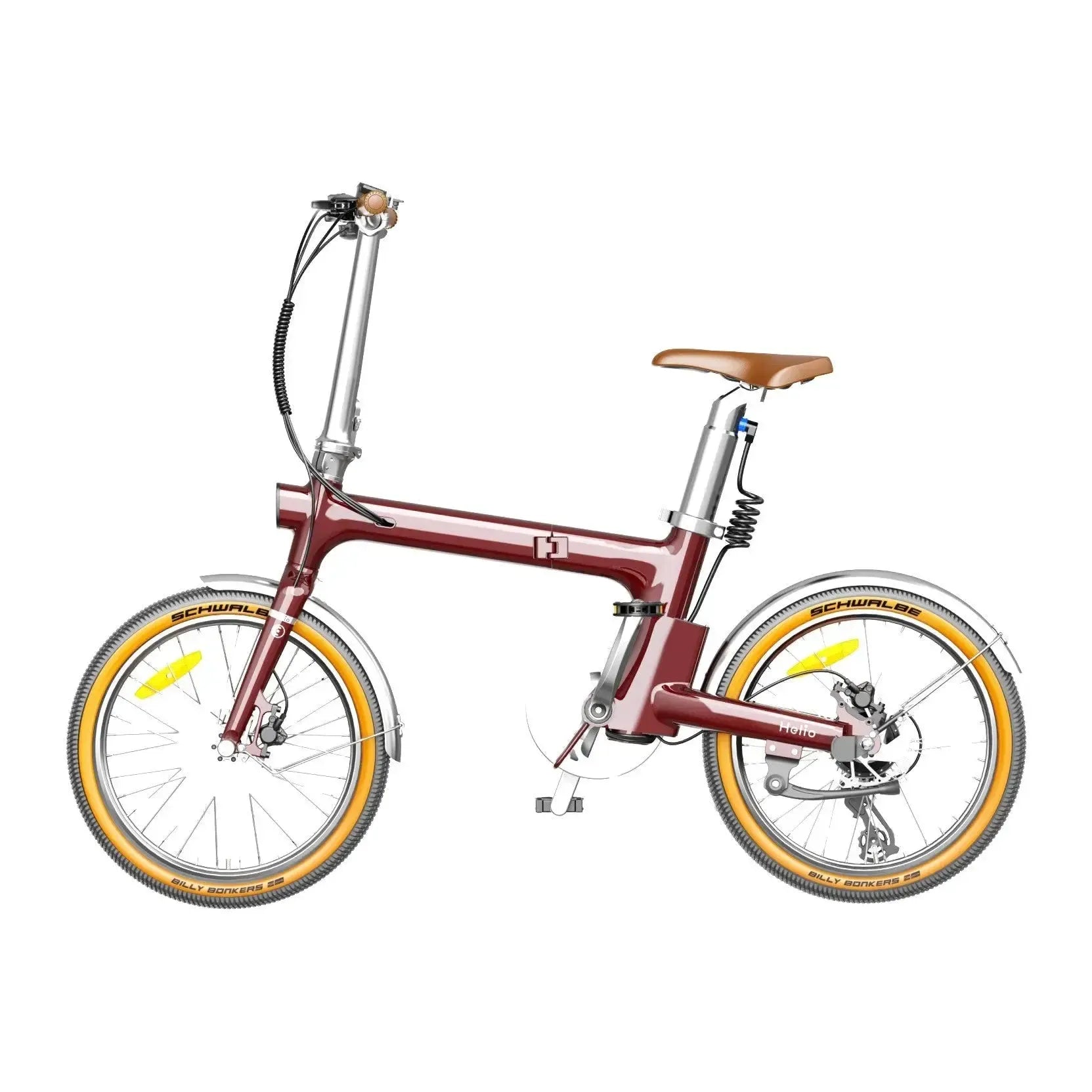 Heybike Helio F - Rood - fatbikeskopen.nl