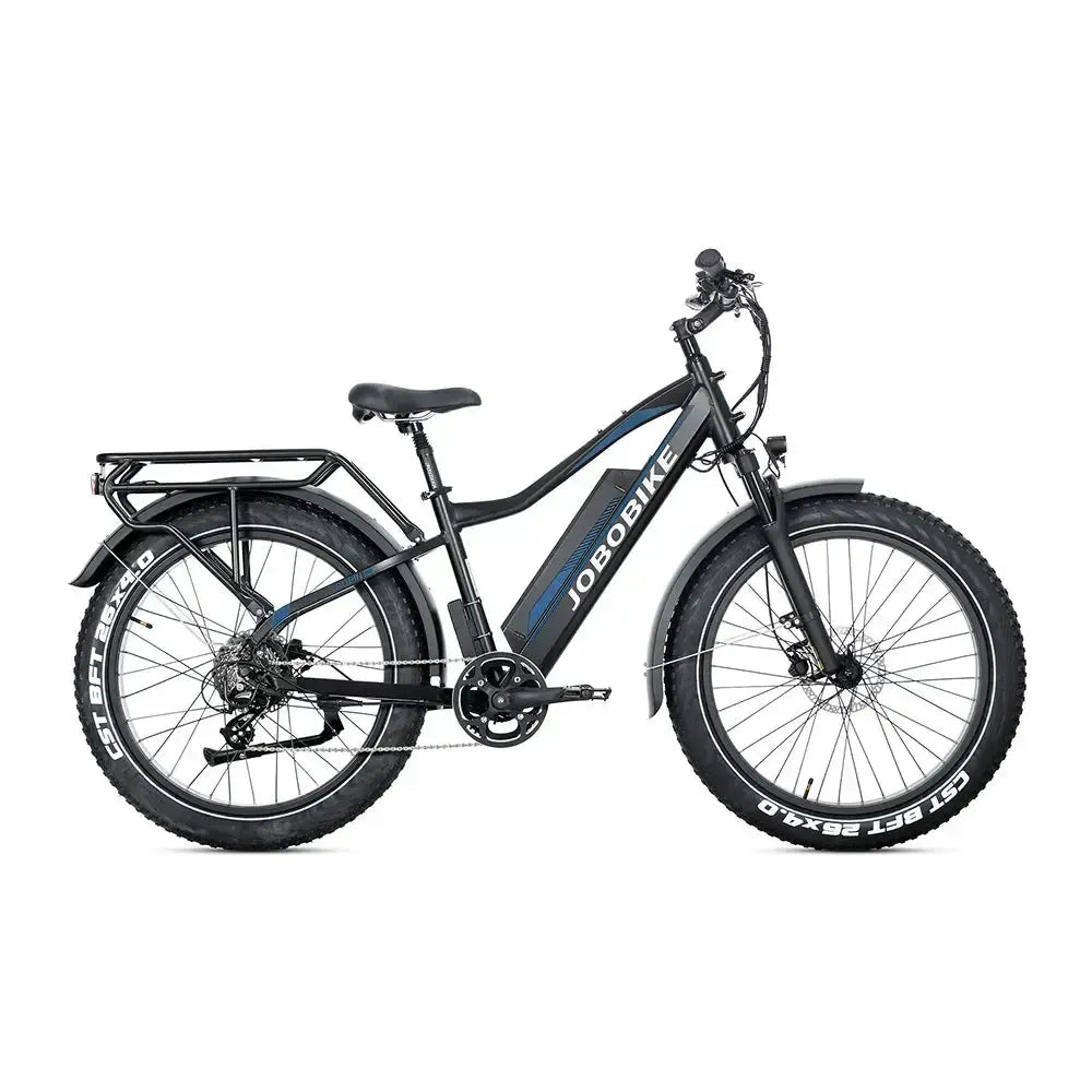 JOBOBIKE Robin Pro - Zwart-blauw - fatbikeskopen.nl