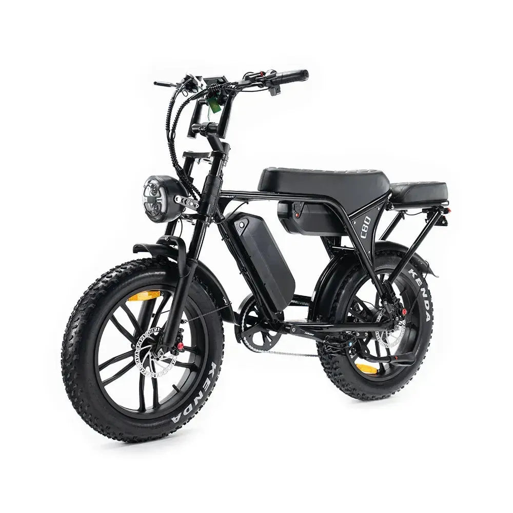 OUXI C80 MAX (Dubbele Accu) - Zwart - fatbikeskopen.nl
