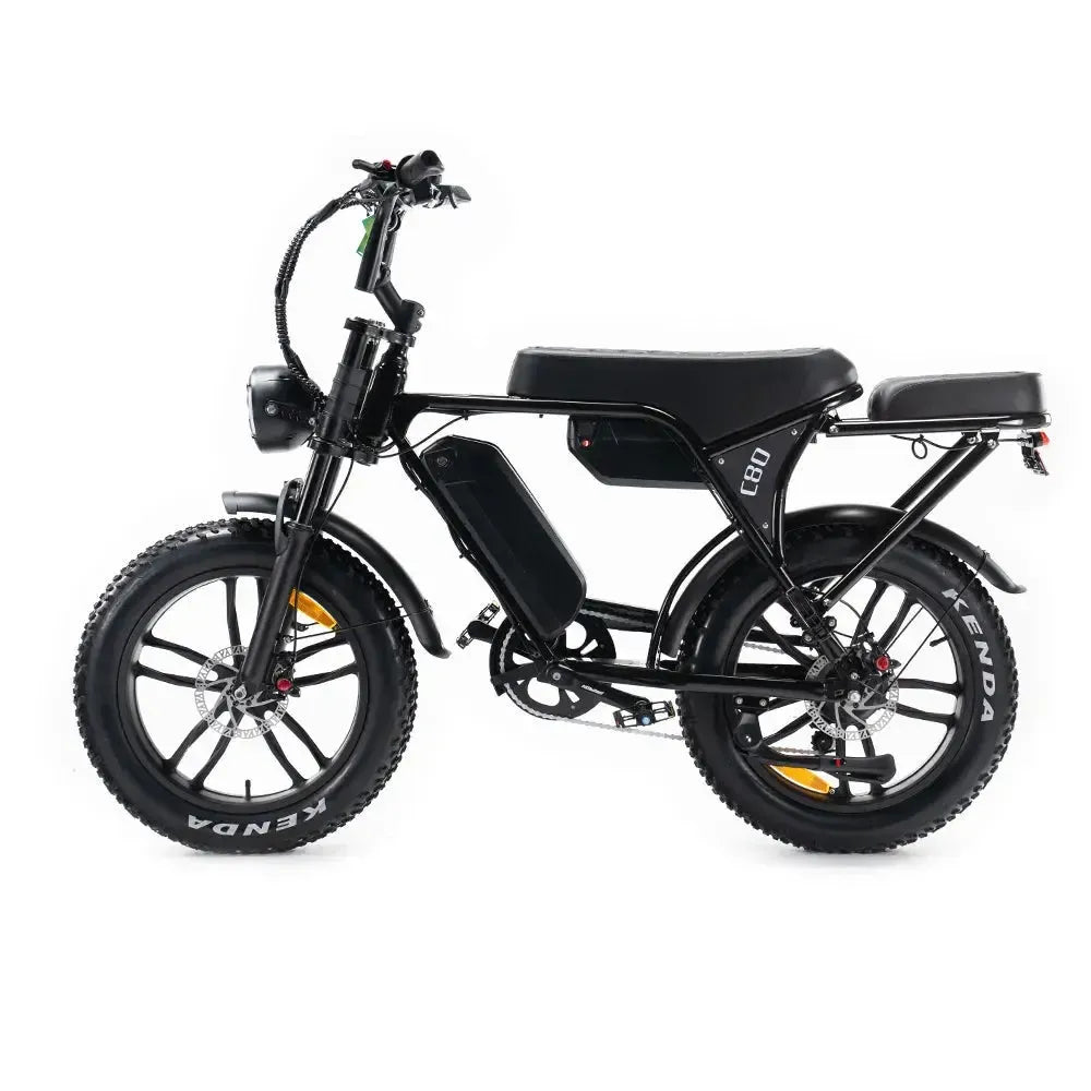 OUXI C80 MAX (Dubbele Accu) - Zwart - fatbikeskopen.nl