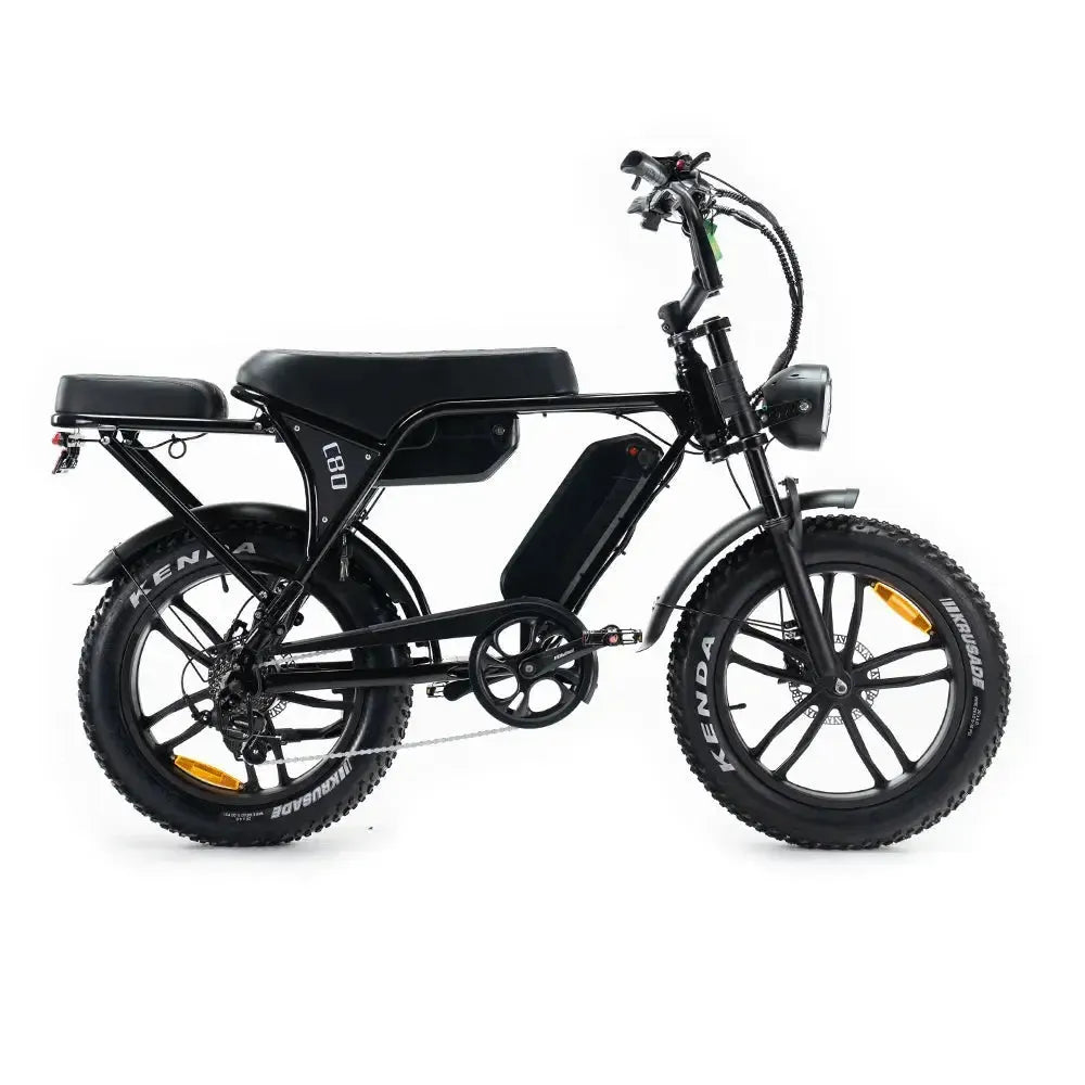 OUXI C80 MAX (Dubbele Accu) - Zwart - fatbikeskopen.nl