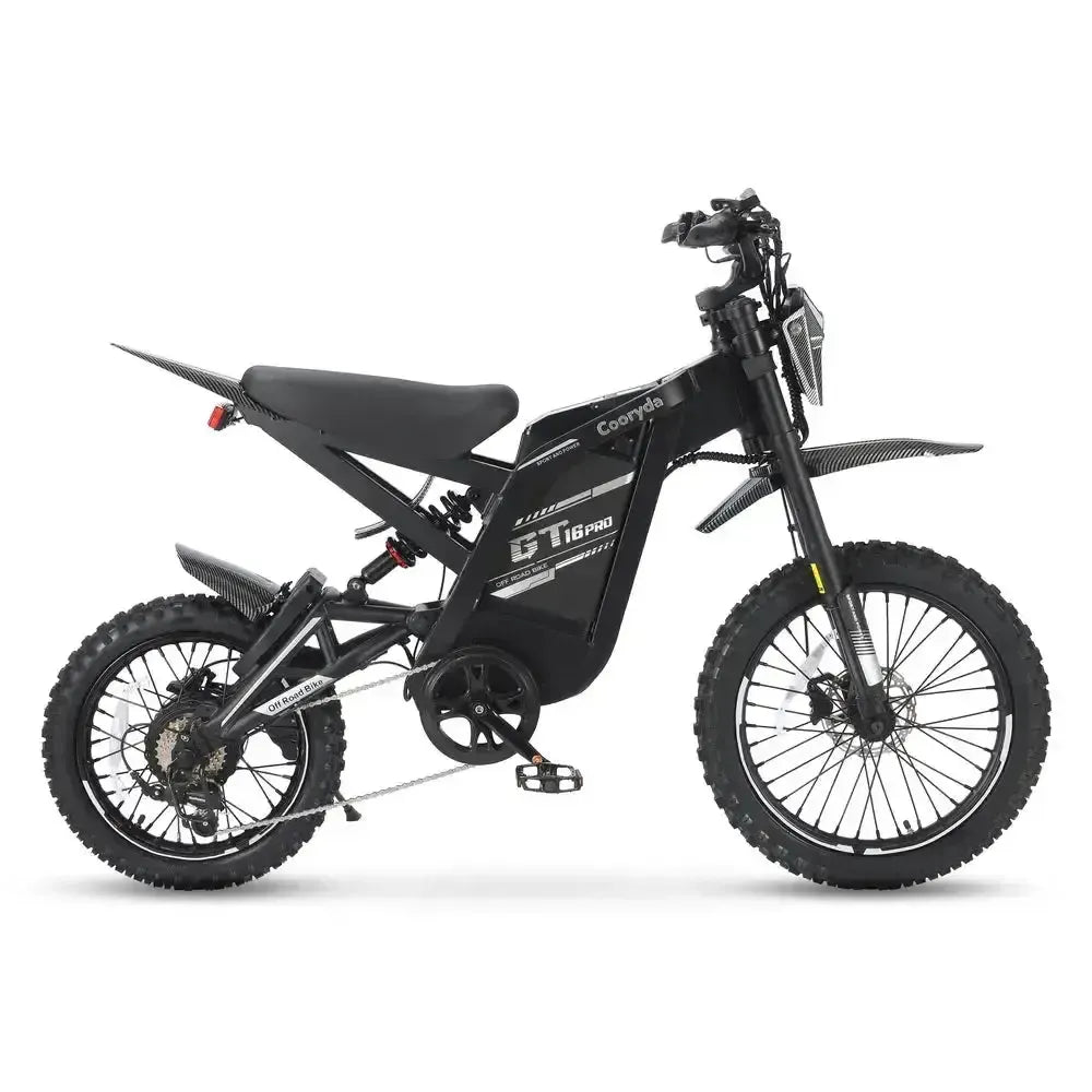 OUXI GT16 - Zwart - fatbikeskopen.nl