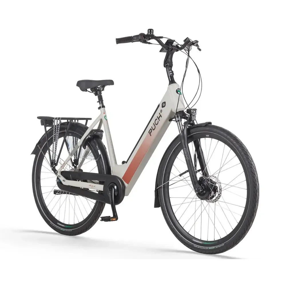 Puch E-Modern Basic N7 - Zijde Grijs Mat - fatbikeskopen.nl