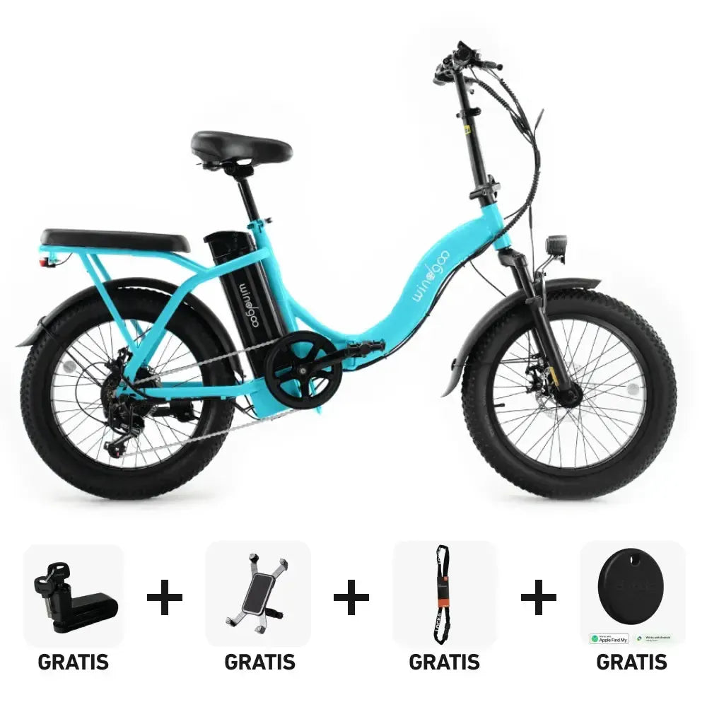 SUPER Deal | Windgoo E20 - Lichtblauw - fatbikeskopen.nl