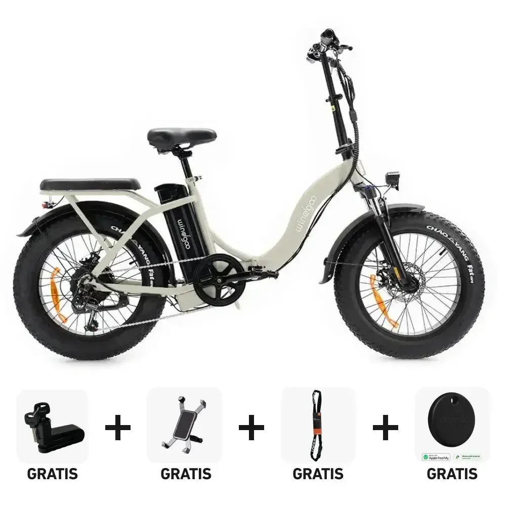 SUPER Deal | Windgoo E20 Pro - Beige - fatbikeskopen.nl