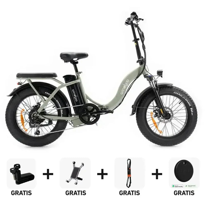 SUPER Deal | Windgoo E20 Pro - Donkergrijs - fatbikeskopen.nl