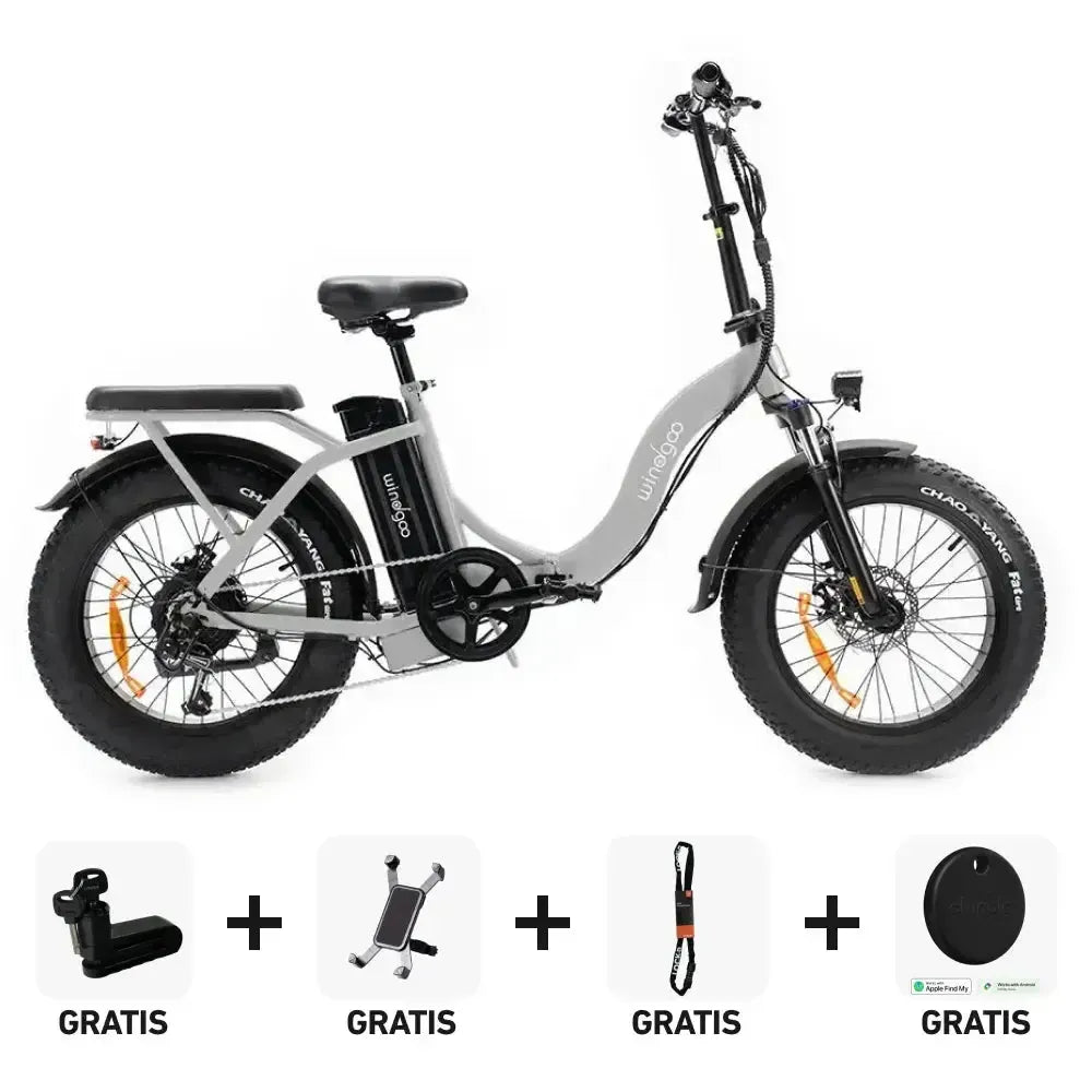 SUPER Deal | Windgoo E20 Pro - Lichtgrijs - fatbikeskopen.nl