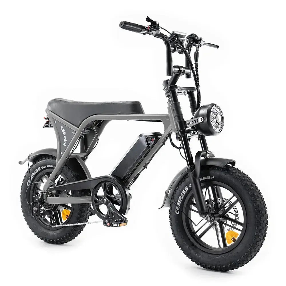 C80 - Mini Fatbike - Grijs - fatbikeskopen.nl