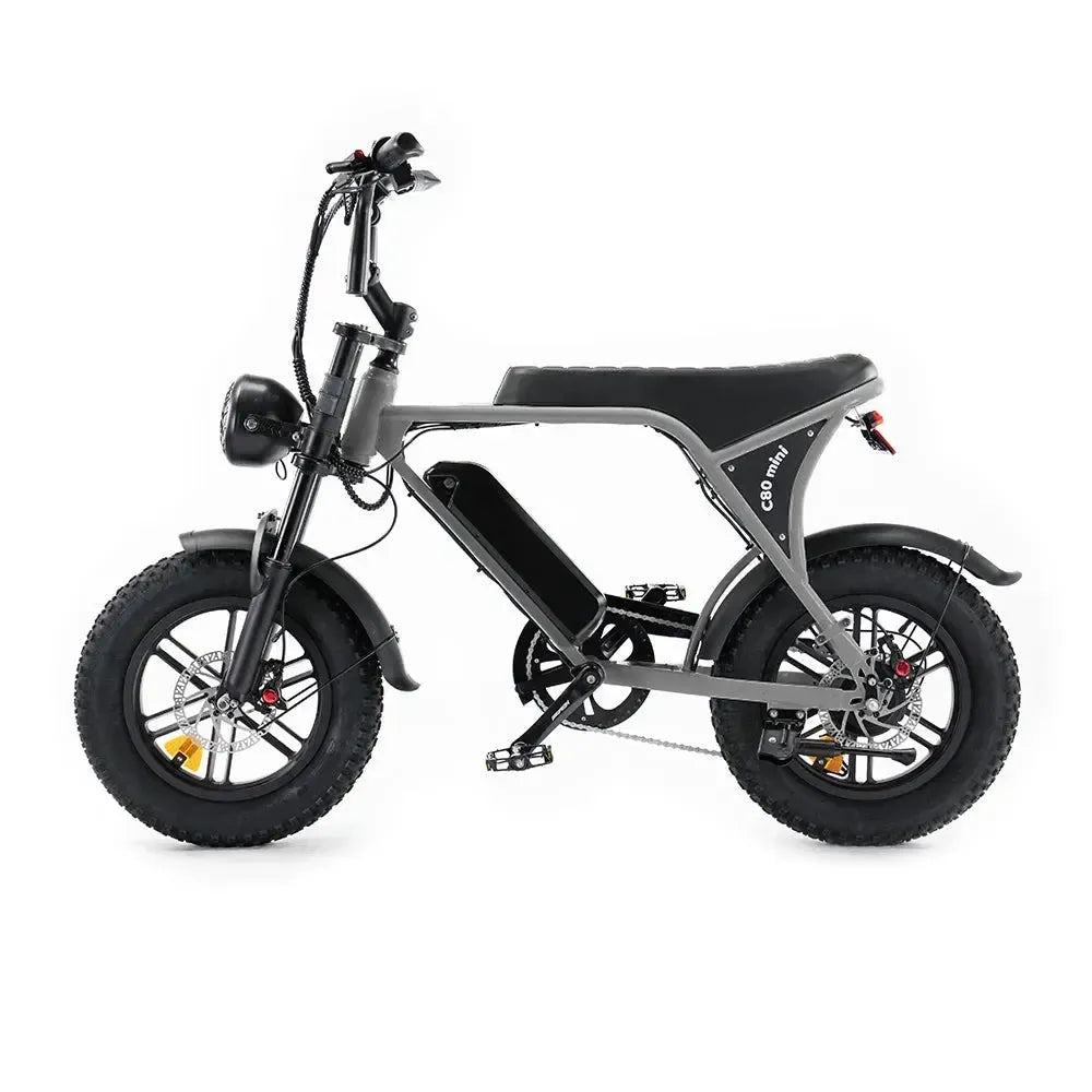C80 - Mini Fatbike - Grijs - fatbikeskopen.nl