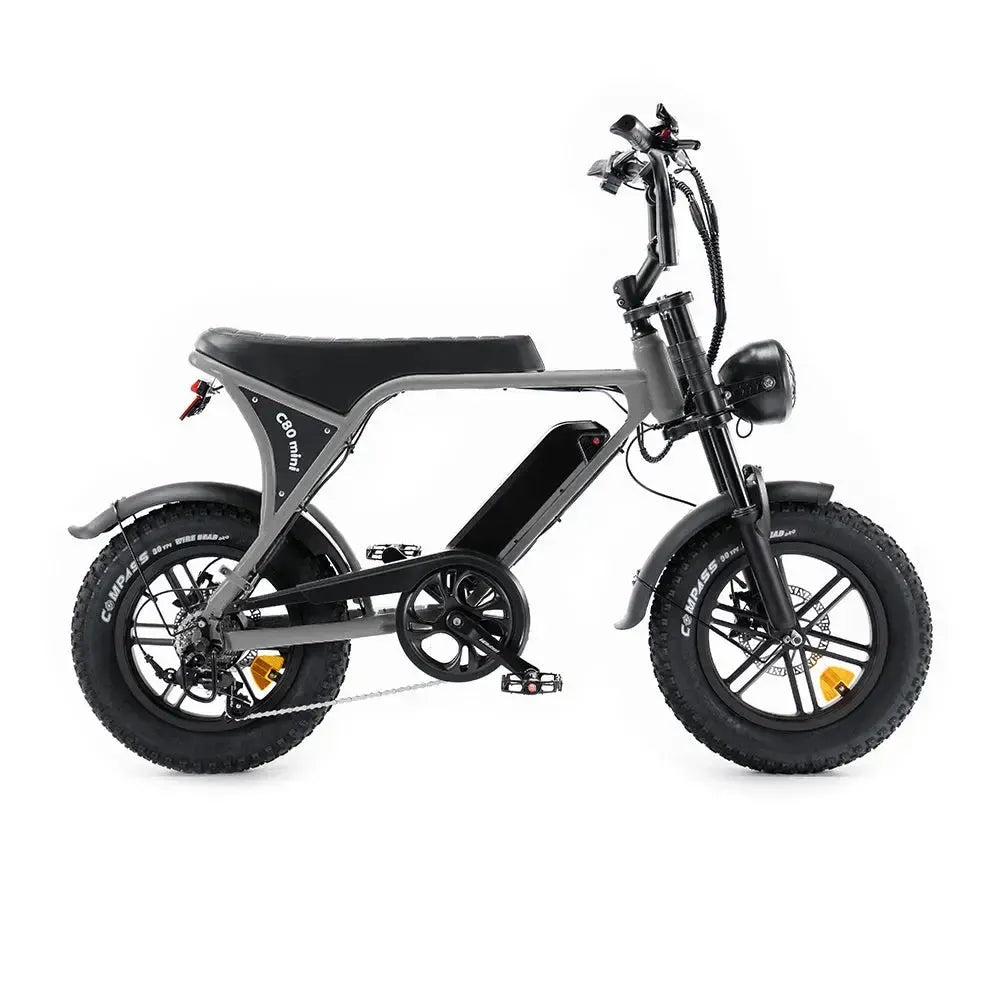 C80 - Mini Fatbike - Grijs - fatbikeskopen.nl