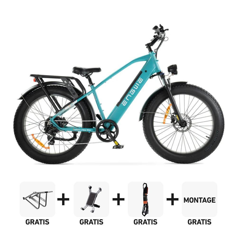 Combi-Deal! | ENGWE E26 - Hoge Instap - Blauw - fatbikeskopen.nl
