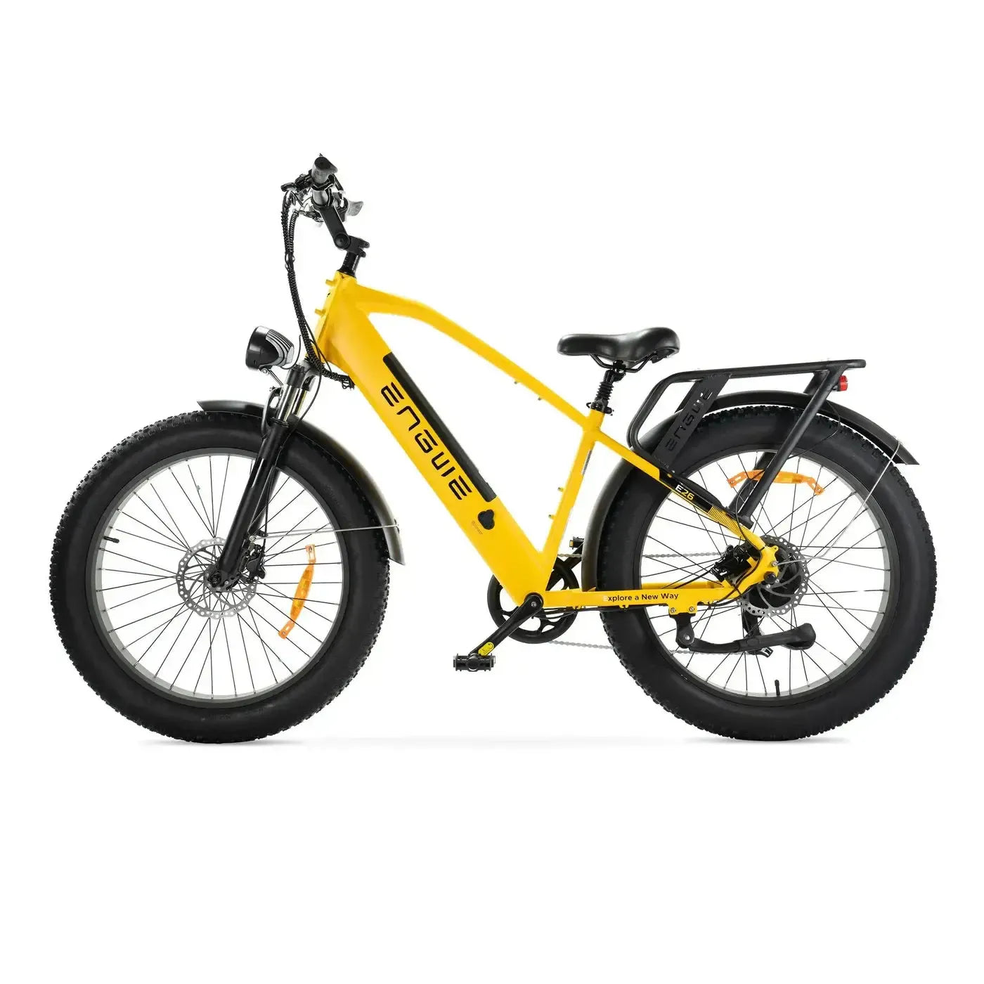 Combi-Deal! | ENGWE E26 - Hoge Instap - Geel - fatbikeskopen.nl