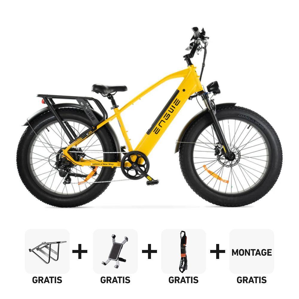 Combi-Deal! | ENGWE E26 - Hoge Instap - Geel - fatbikeskopen.nl