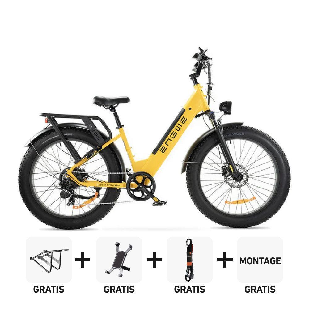 Combi-Deal! | ENGWE E26 - Lage Instap - Geel - fatbikeskopen.nl