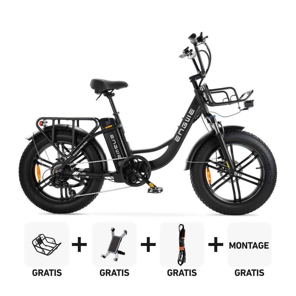 Combi-Deal! | ENGWE L20 - Zwart - fatbikeskopen.nl