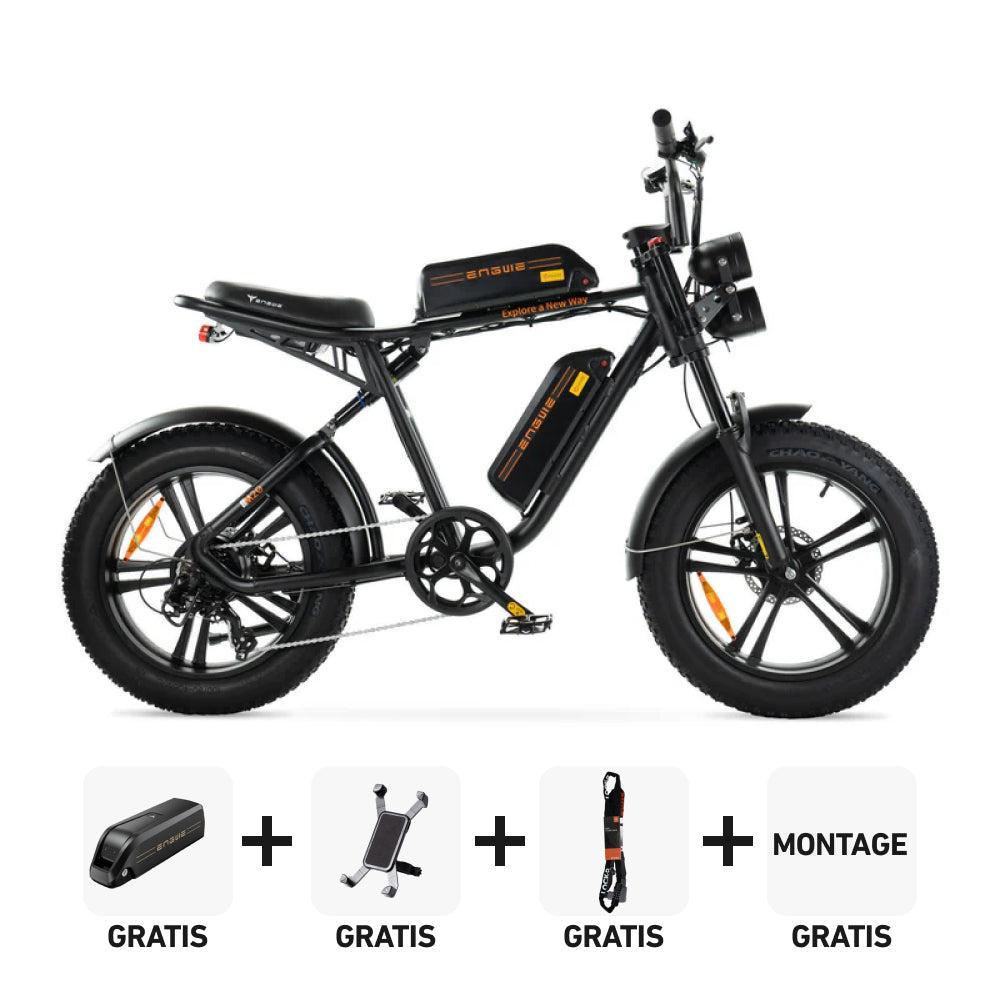 Combi-Deal! | ENGWE M20 Dubbele Accu - Zwart - fatbikeskopen.nl