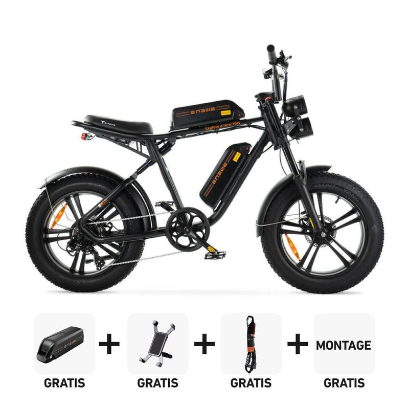 Combi-Deal! | ENGWE M20 Dubbele Accu - Zwart - fatbikeskopen.nl