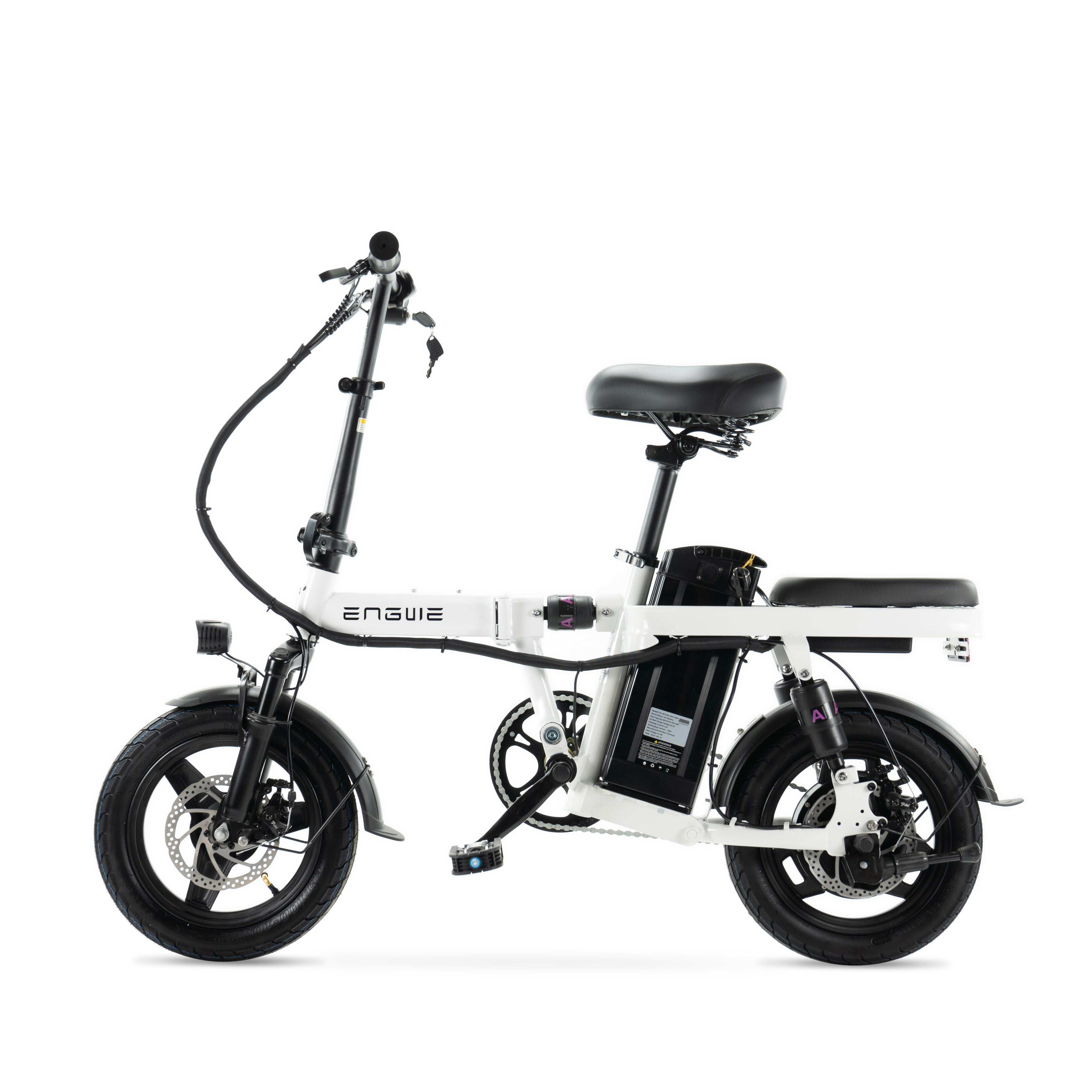 Combi-Deal! | ENGWE T14 Vouwfiets - Wit - fatbikeskopen.nl