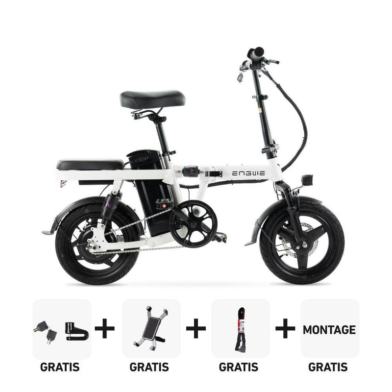 Combi-Deal! | ENGWE T14 Vouwfiets - Wit - fatbikeskopen.nl