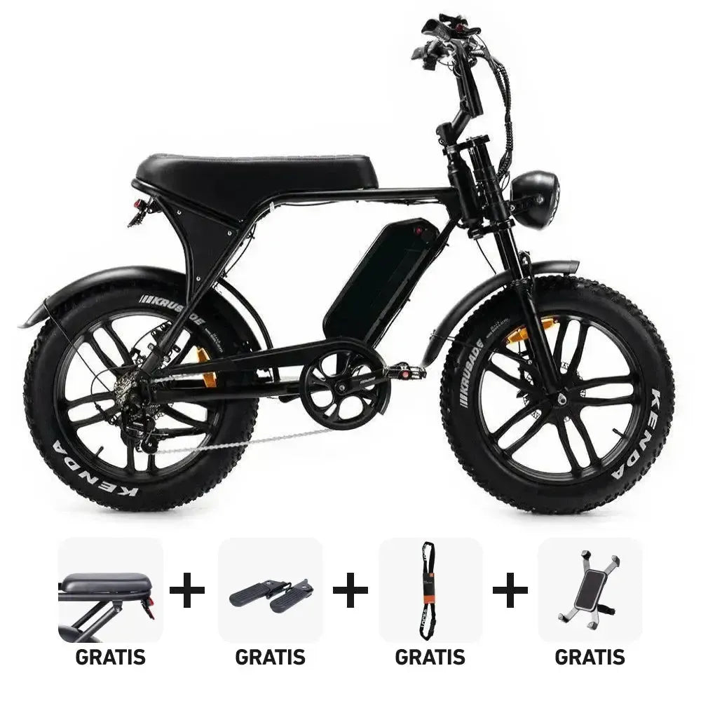 Combi-Deal! | Ouxi V8.4 - Zwart - fatbikeskopen.nl