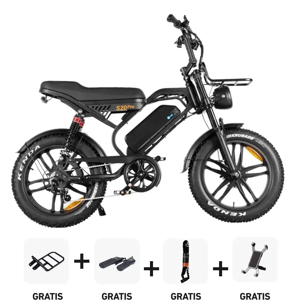 Combi-Deal! | QM Wheels S20 Pro -Zwart - fatbikeskopen.nl