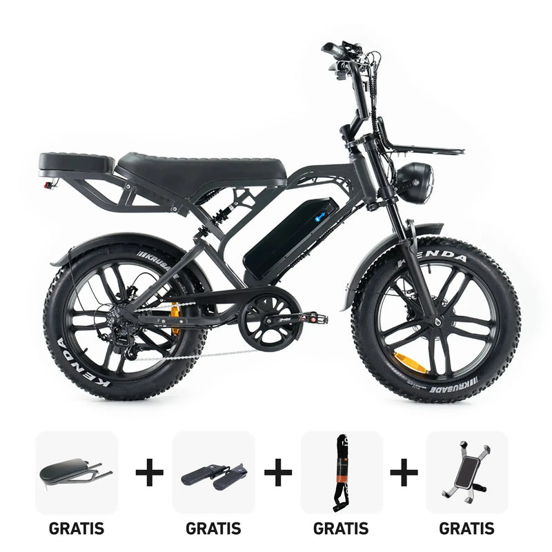 Combi-Deal | V20 Pro - Donkergrijs - fatbikeskopen.nl